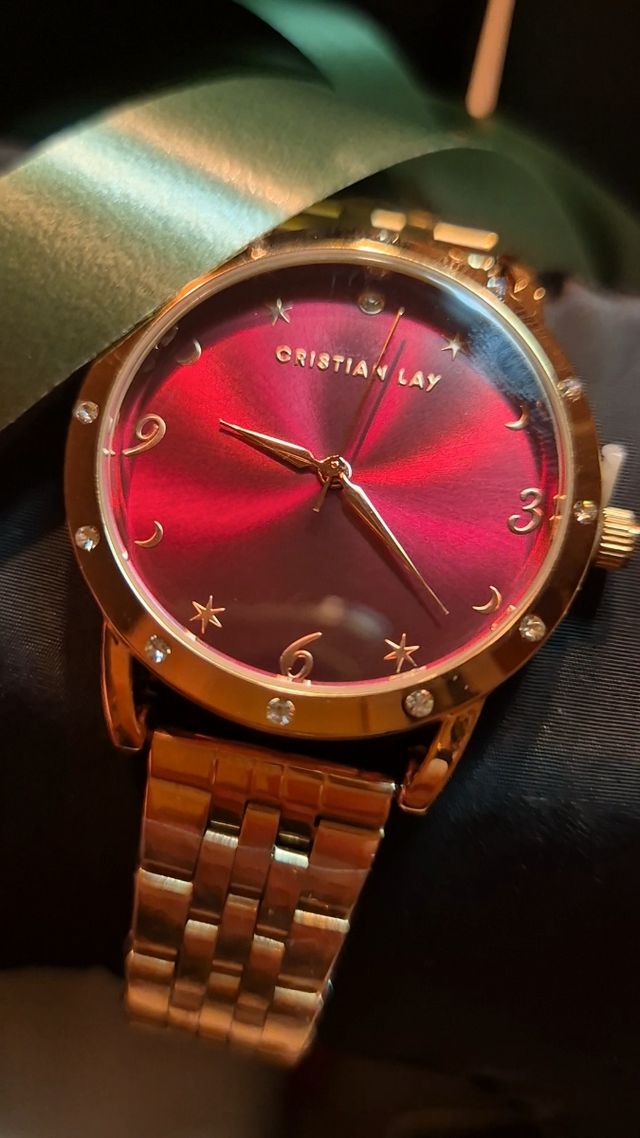 Reloj Acero Granate Estelar Nuevo