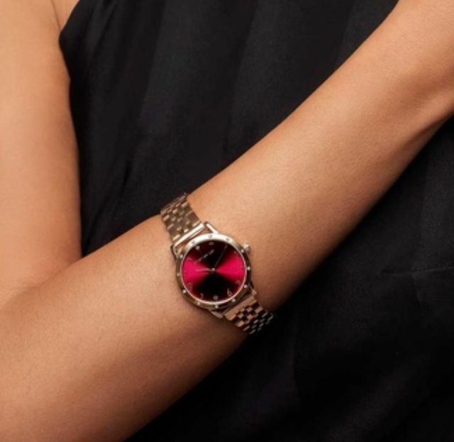 Reloj Acero Granate Estelar Nuevo