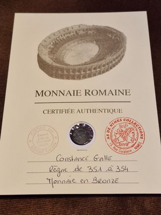 Moneda romana Constancio Galo