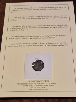 Moneda romana Constancio Galo