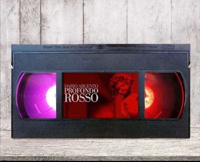 LÁMPARA ROJO OSCURO VHS LED MULTICOLOR