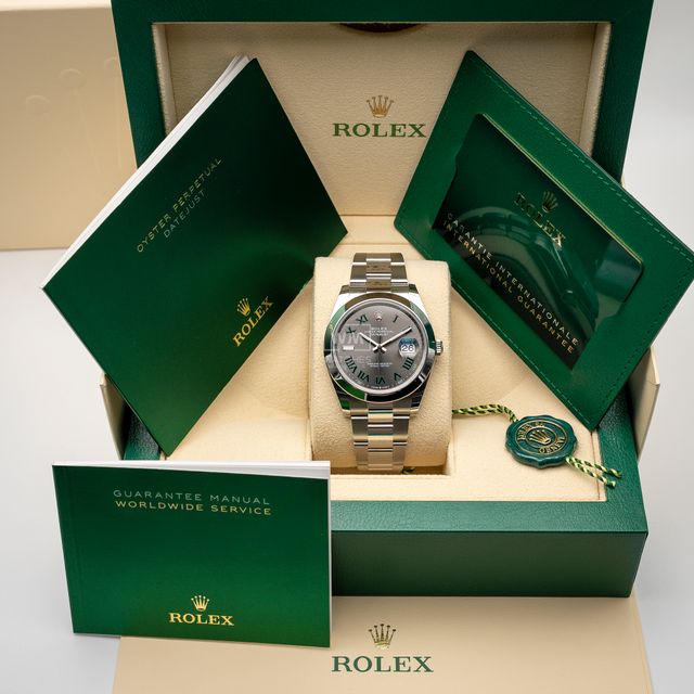 Rolex Datejust 41 Wimbledon Acero Oyster 11/2024