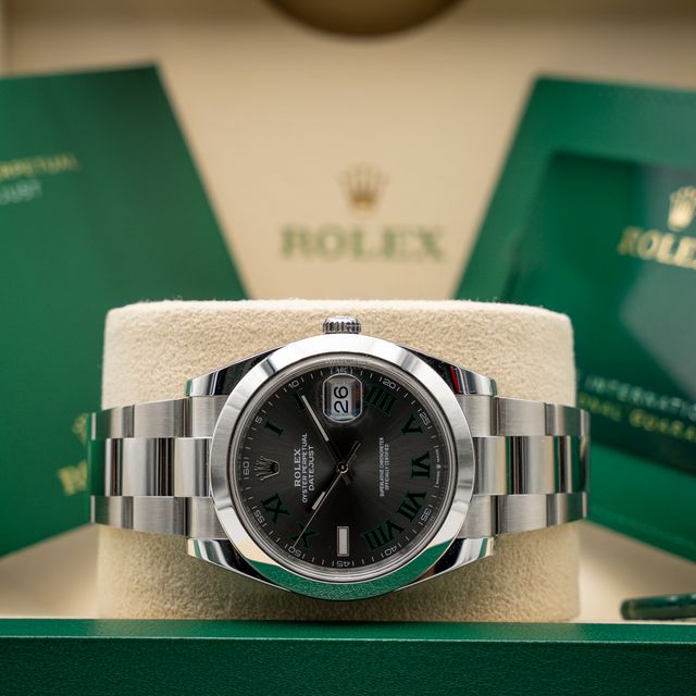 Rolex Datejust 41 Wimbledon Acero Oyster 11/2024