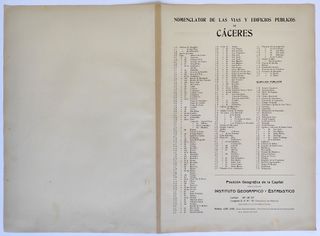 1913 CÁCERES ANTIGUO GRAN PLANO CIUDAD