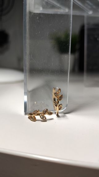 Pendientes Acero y Oro