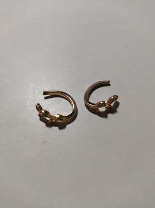 Pendientes Acero y Oro