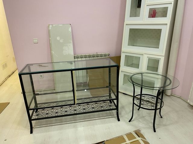 Vitrina hierro y cristal