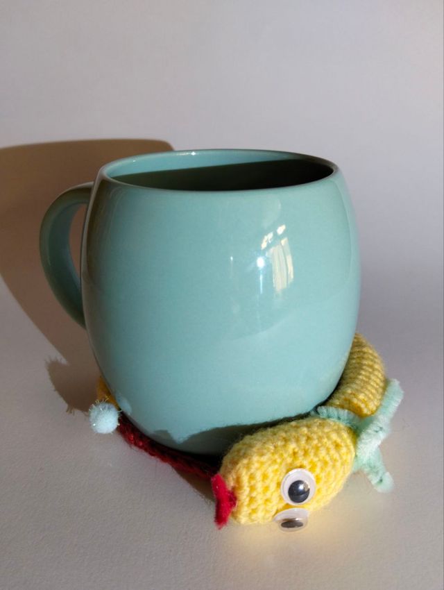 Posavasos crochet serpiente