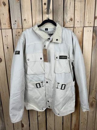 CHAQUETA T-M DE MOTO GARIBALDI CREMA