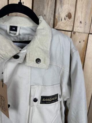 CHAQUETA T-M DE MOTO GARIBALDI CREMA