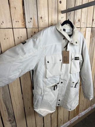 CHAQUETA T-M DE MOTO GARIBALDI CREMA