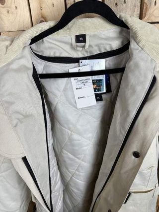 CHAQUETA T-M DE MOTO GARIBALDI CREMA