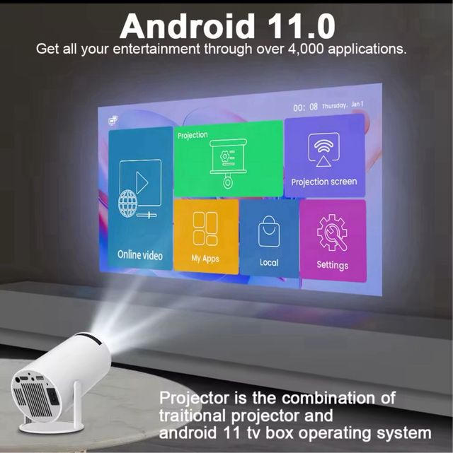 Proyector de cine 4K para Android y Ios