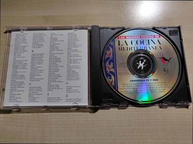 ARGUIÑANO en CD-ROM Recetas de cocina mediterránea