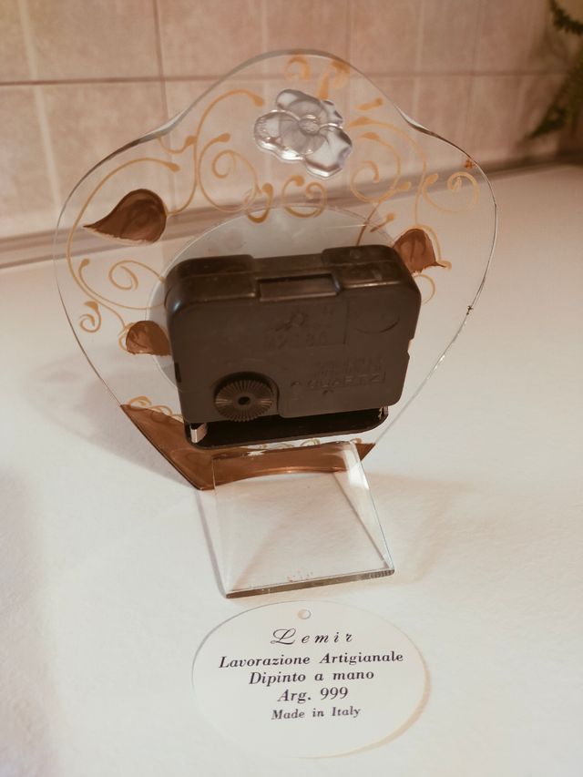 Orologio in vetro artigianale