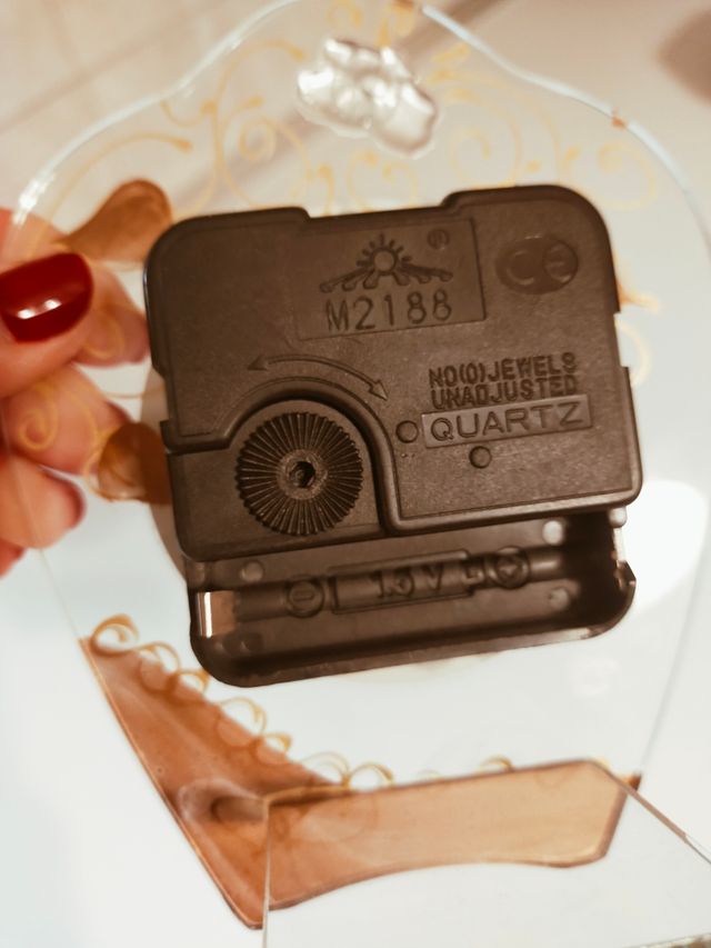 Orologio in vetro artigianale