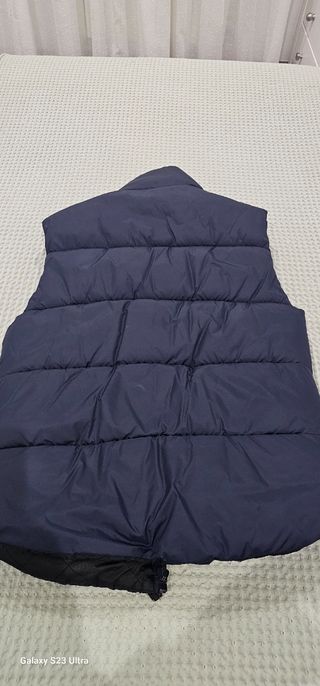 Chaleco plumifero reversible 