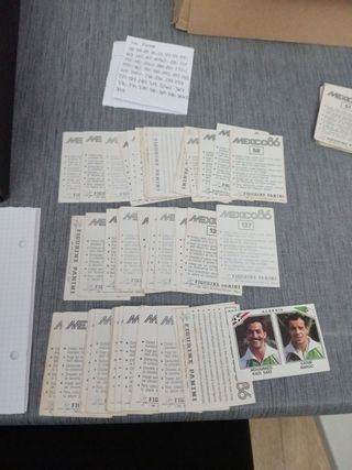 Cromos México 86 mundial panini