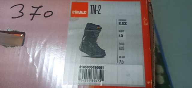 Vendo botas snowboard thirty two tm2 negras
