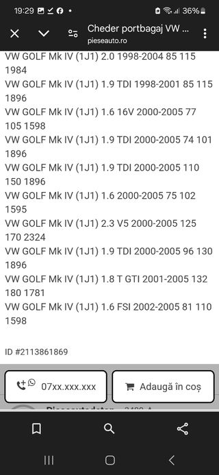 protector moqueta vw golf IV