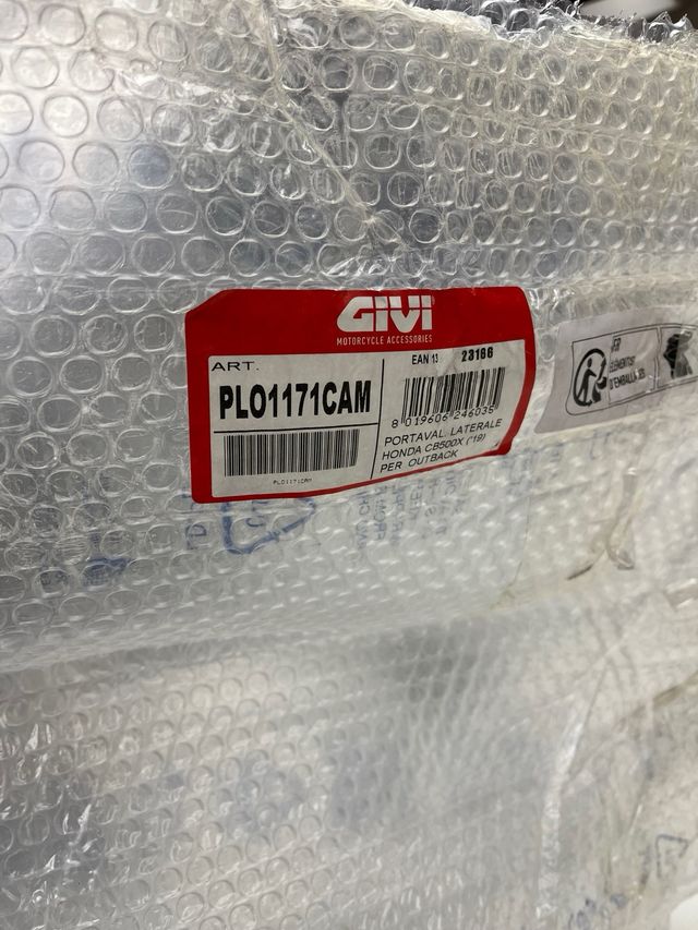 soportes maletas laterales y top case givi cb500x