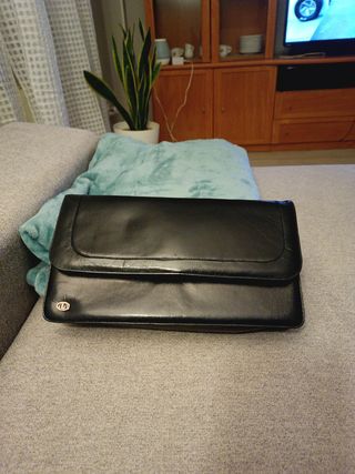 Bolso tipo cartera Lotusse vintage negro