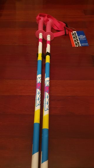 Bastones esqui niña nuevos Aluminio 95cm. Marca K