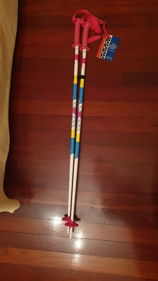 Bastones esqui niña nuevos Aluminio 95cm. Marca K