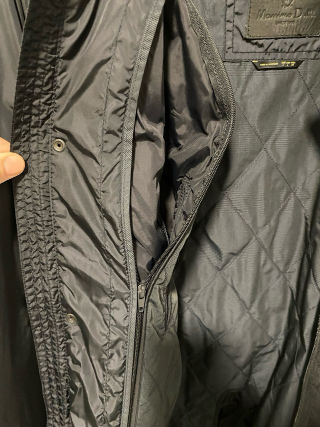 Gabardina azul marino