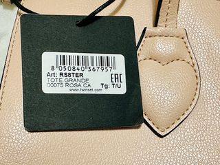 Twinset My Twin Borsa a Mano in Similpelle rosa