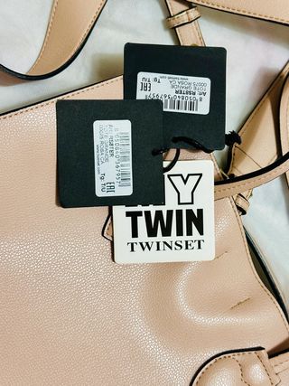 Twinset My Twin Borsa a Mano in Similpelle rosa
