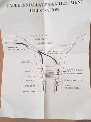 Rotor bicicleta tubos de horquilla de 1" (25,4 mm)