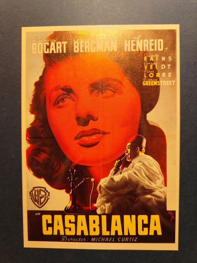 Poster película de cine Casablanca 