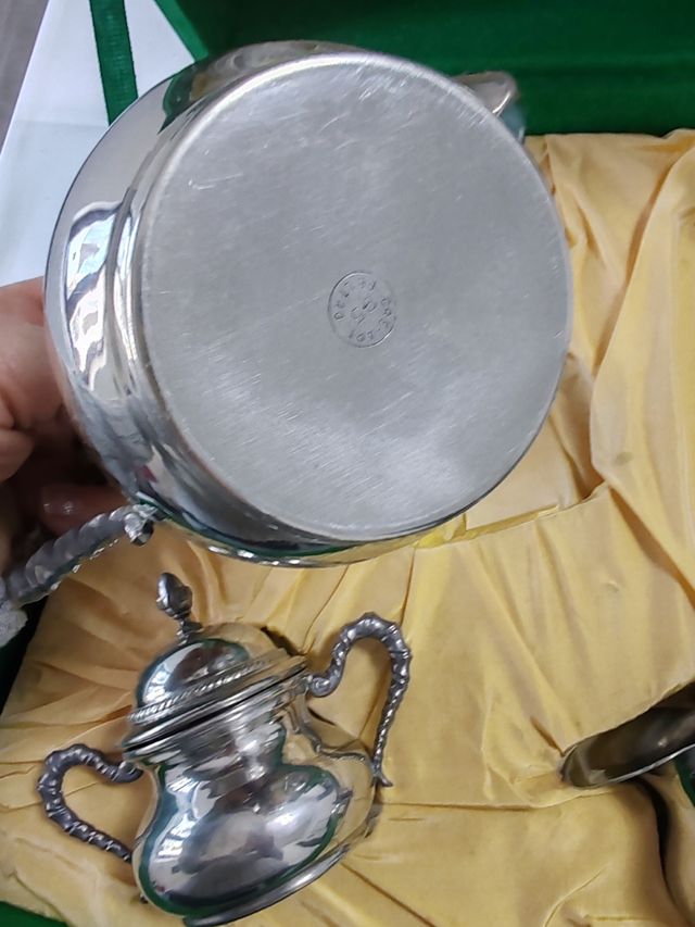 Set da the anni 50 in peltro 95