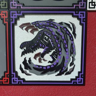 Cuadros Monster Hunter, Rathalos, Rathian, Rey Dau