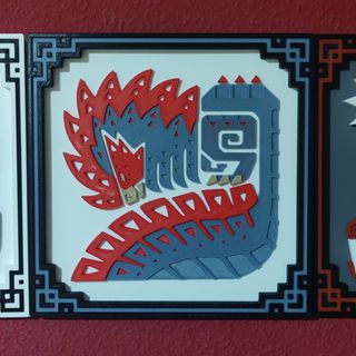 Cuadros Monster Hunter, Rathalos, Rathian, Rey Dau