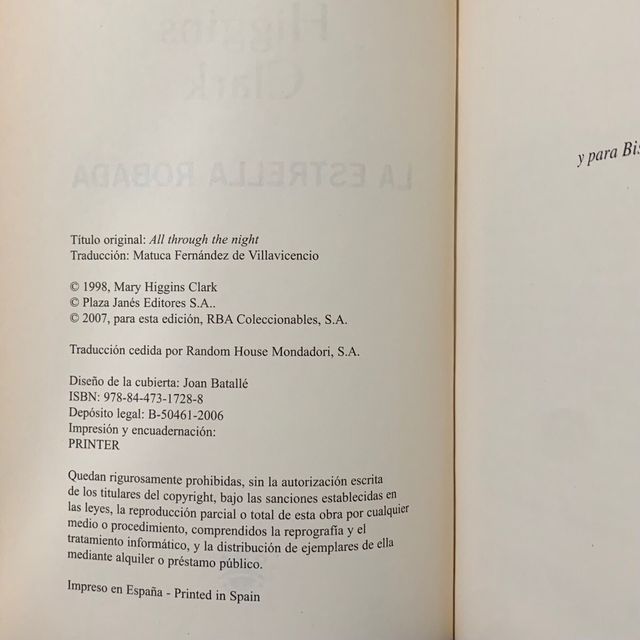 La Estrella Robada Mary Higgins Clark