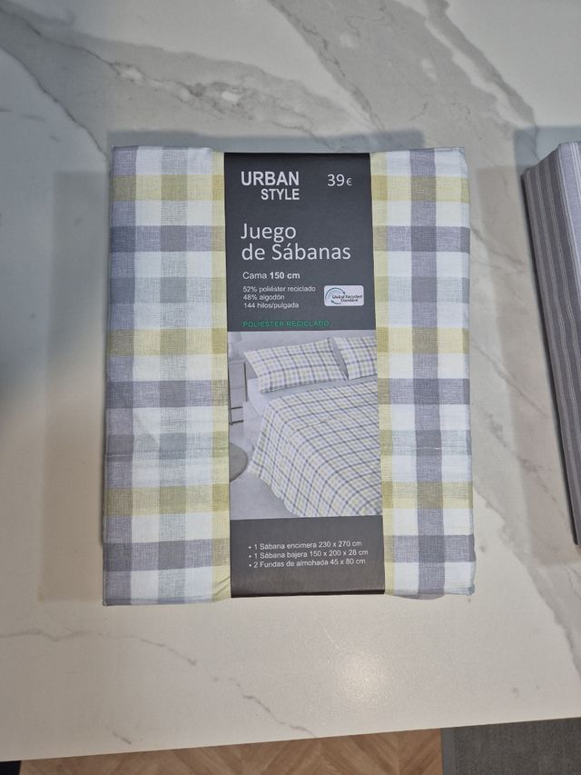 Juego de sabanas, cama 150cm