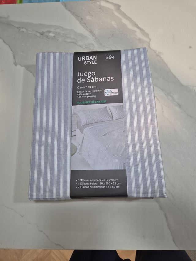 Juego de sabanas, cama 150cm