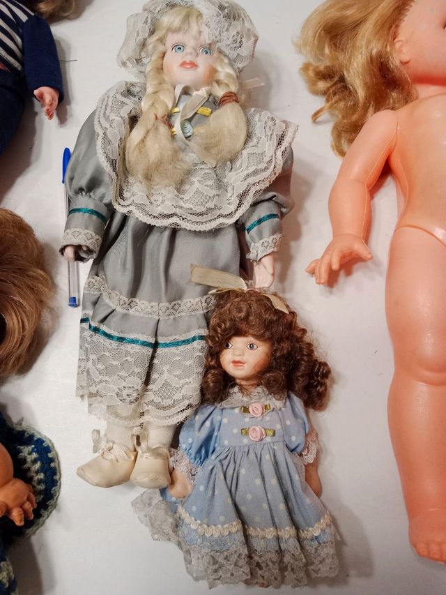 Lote muñecas famosa 70' 80' porcelana