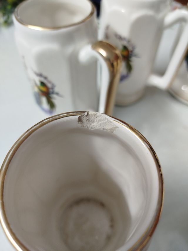 Juego jarras de Cerveza de cerámica.