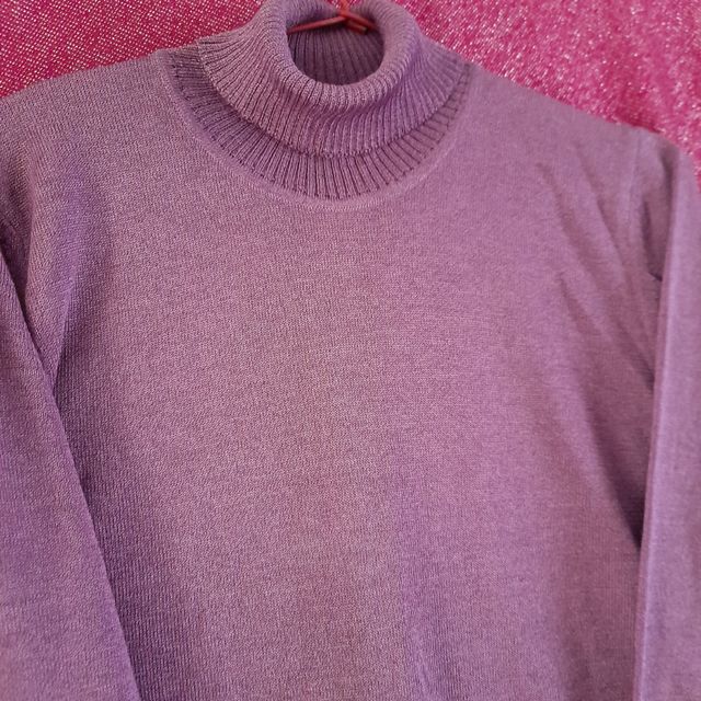 Maglione a collo alto in lana merino