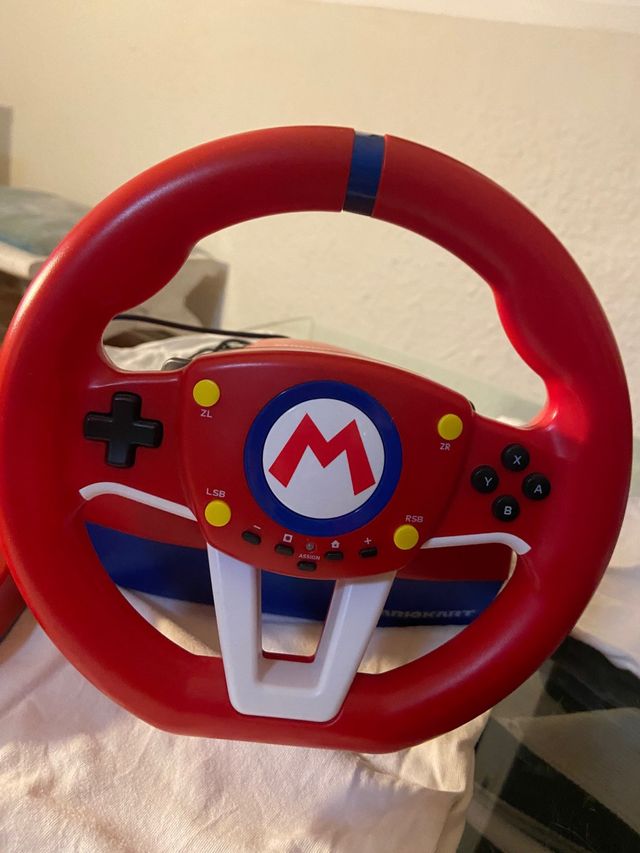 Volante con acelerador y frenado nintendo switch