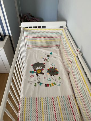 Cuna madera regulable