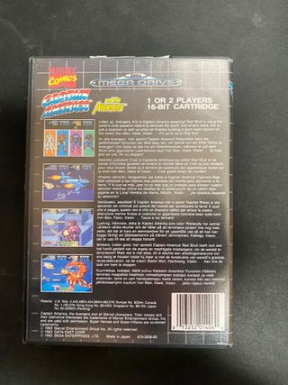 Captain America And The Avengers Sega Mega Drive