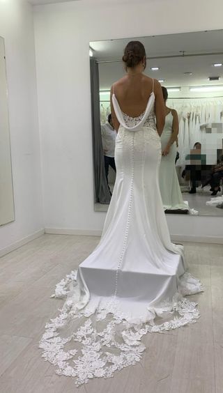 Vestido Zara blanco - Talla S