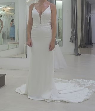 Vestido Zara blanco - Talla S