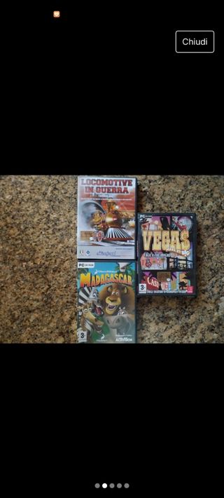 Set giochi e film per computer 