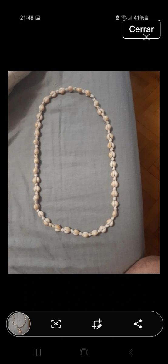 5 collares de caracoles. Oferta.