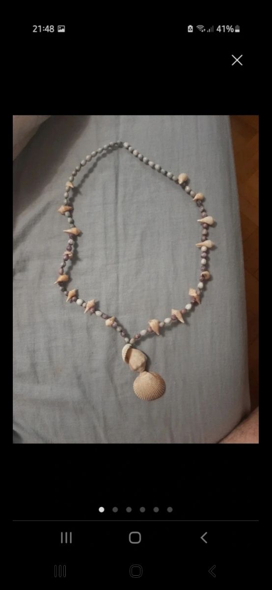 5 collares de caracoles. Oferta.